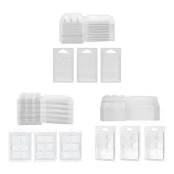 10pcs Candles Melt Clamshells Models,Clear Empty Cube Tray Supplies,Easy to Use Candle Container,Handmade Sturdy Candle Making