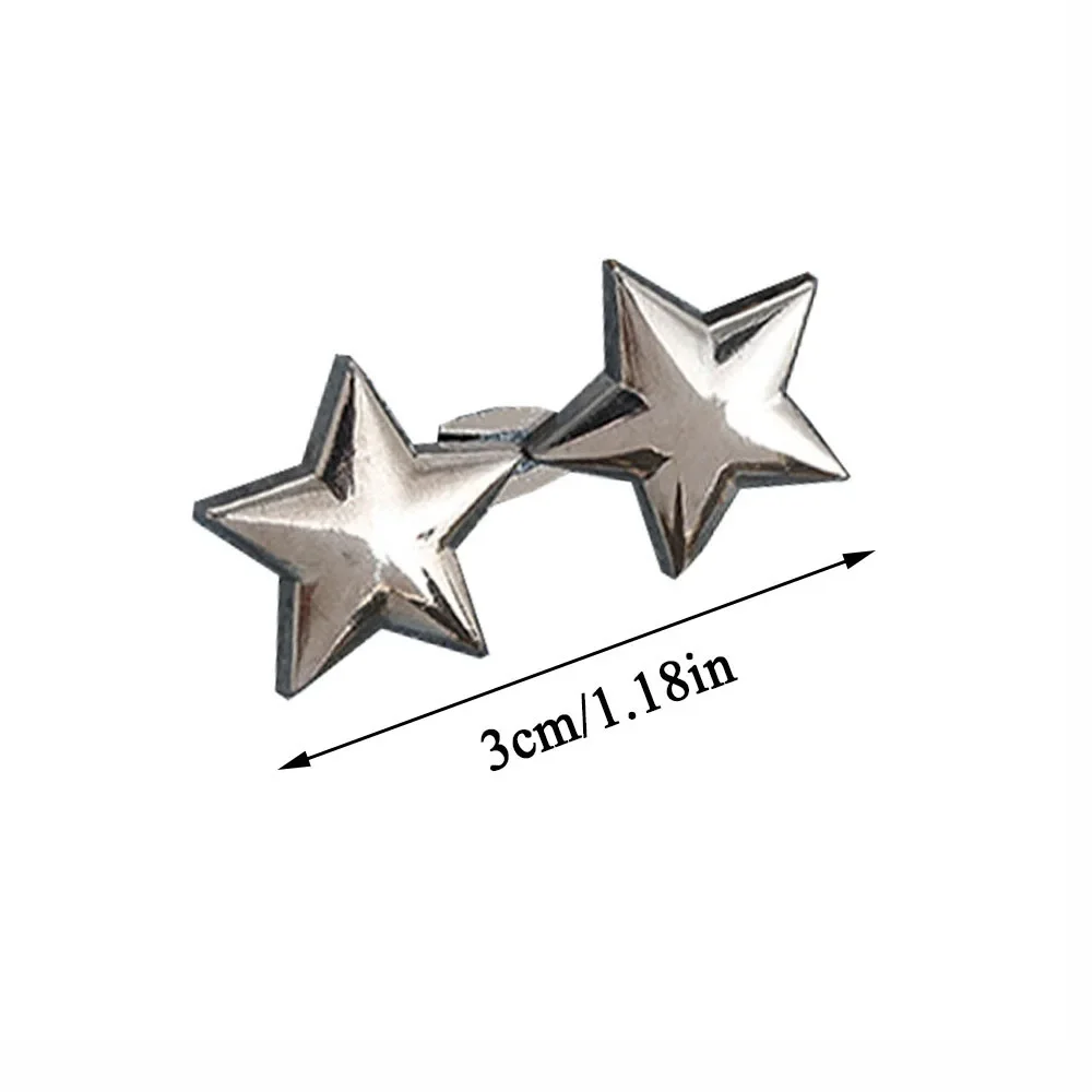 Hebilla de cintura de cinco estrellas, Clips desmontables para pantalones vaqueros, broches de botón, ajustables, simples, sin costura, accesorios de ropa, 3 pares