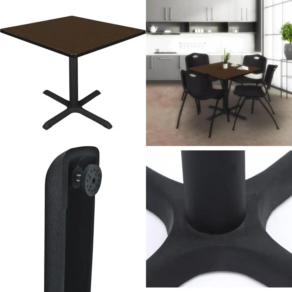 

Regency Cain 42" Square X-Base Breakroom Table – Scratch Resistant Laminate Caé Table or Lunchroom, Coee Shops and Commercial Oi
