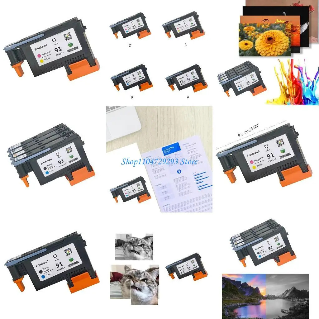 

Y2GD Print Head Printer Part C9460A C9461A C9462A C9463A Printhead Replacement for HP