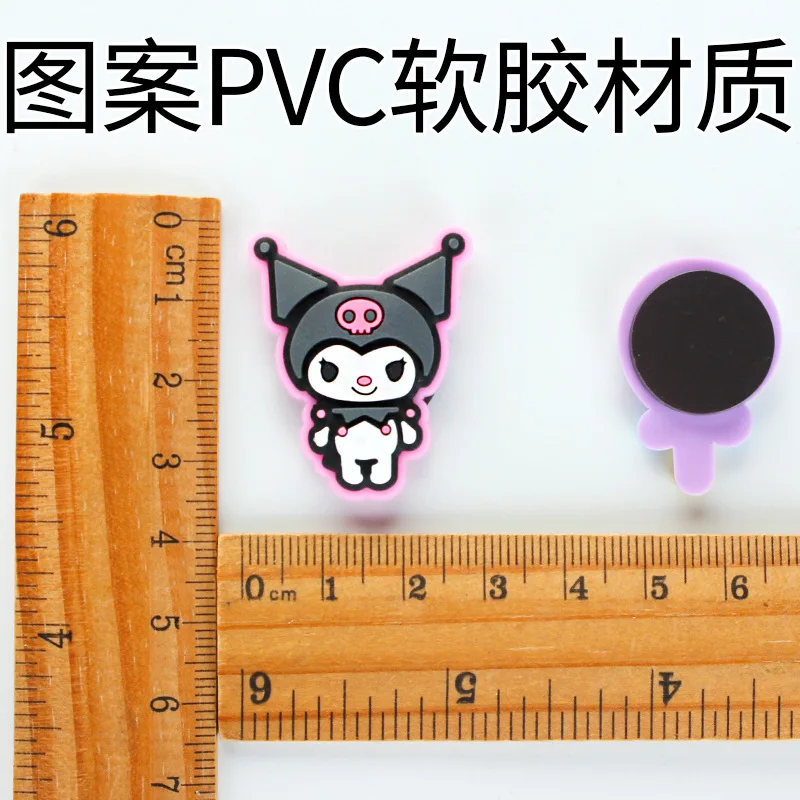 Cute Cartoon Kuromi Silicone Fridge Magnet Home Decore Mini Refrigerator Home Decoration Sticker Magnets For Fridge Souvenir