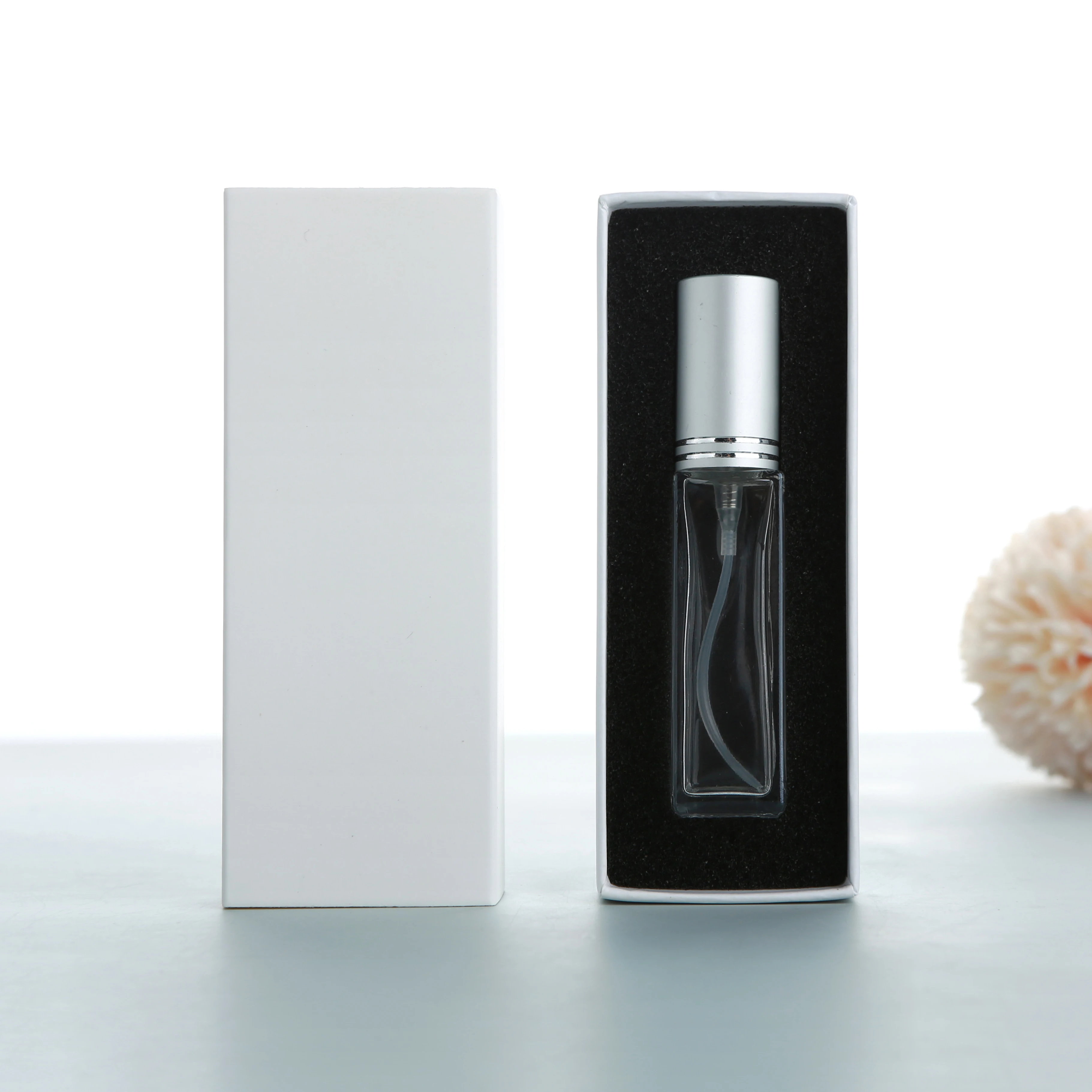 

6/10 шт. прозрачные распылители для духов из толстого стекла, тонкий туман 10 мл, герметичный, многоразовый распылитель с элегантными коробками