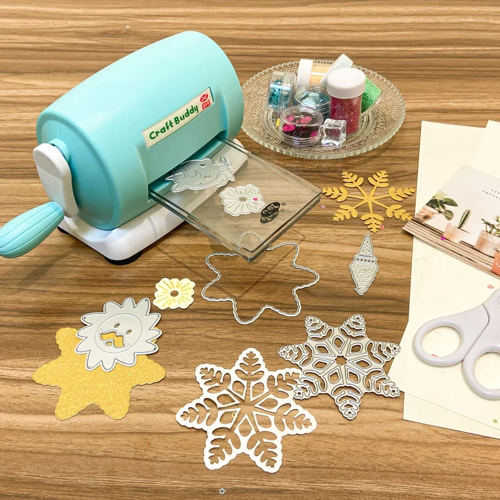 5 Colors DIY Metal Cutting Dies Machine for Embossing Scrapbooking Cutter Dies  Cards Making Crafts Paper Cutter Die-Cut Machine