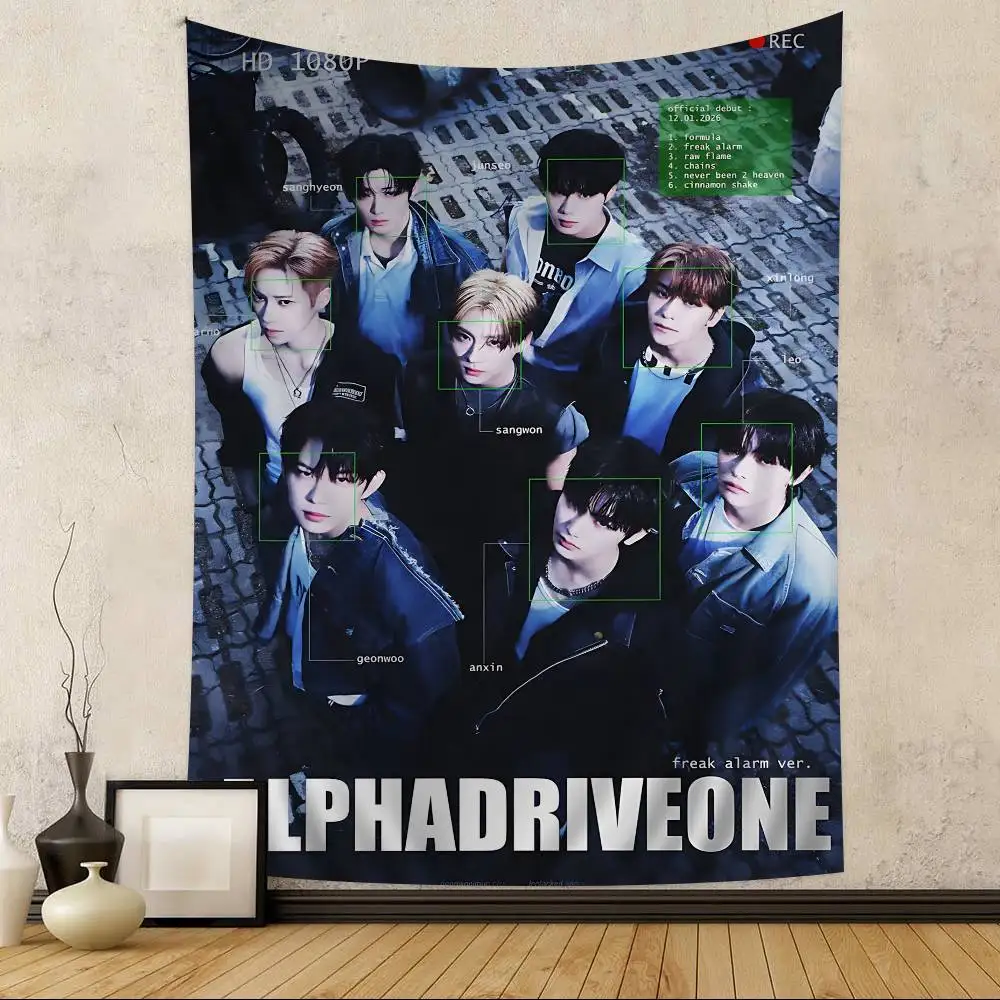 Kpop Group ZEROBASEONE Colorful Tapestry Wall Hanging Cheap Hippie Wall Hanging Bohemian Wall Tapestries Mandala Wall