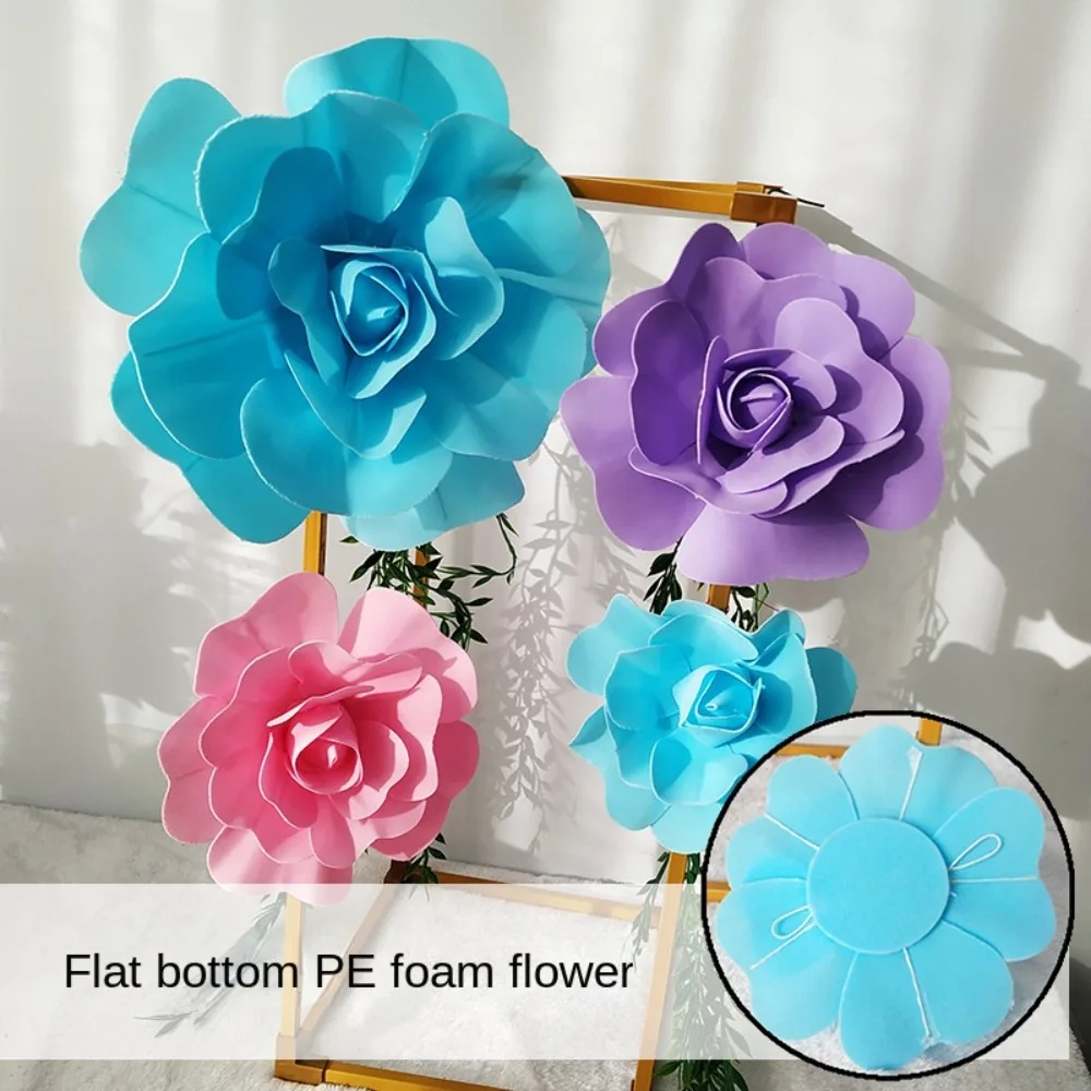 Artificial PE Foam Flowers Rose DIY Rodless Foam Flower Fake Flowers Stage Props Decorative Flowers Wedding Decoration