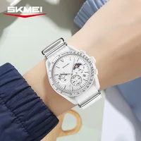 Montres chronographes à quartz SKMEI 9392 pour hommes et femmes, date, étanches 30 m, montre sport à bracelet en nylon, cadeaux, Reloj Mujer 2