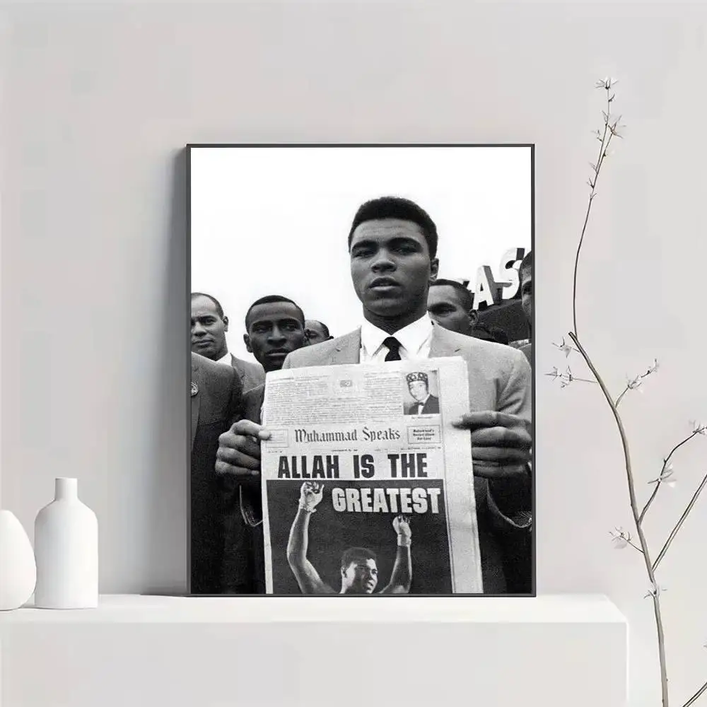 Boxer M-muhammad A-ali Poster Versatile HD Waterproof Wall Art Self-Adhesive Decor for Any Space
