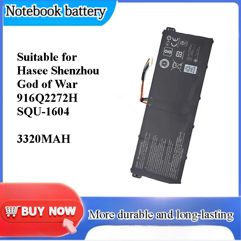 for Hasee Shenzhou God of War 916Q2272H SQU-1604 New Laptop Battery