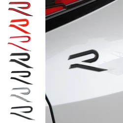 New ABS R Badge Sticker Car Body Tail Trunk Decor Auto Accessorie for Volkswagen VW Golf 4 5 6 7 Jetta Polo Caddy GTI Bora MK7