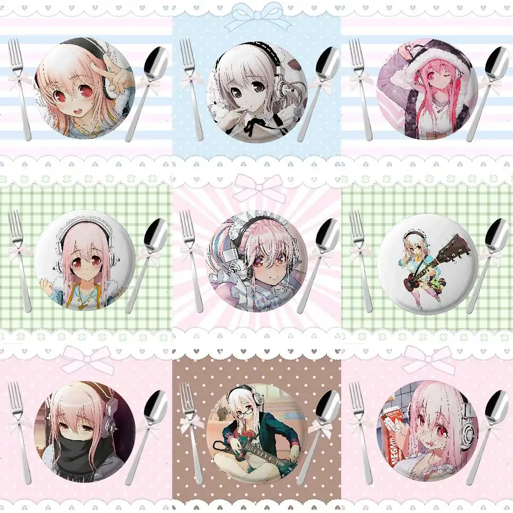 

Милые мультяшные значки в стиле Instagram S-SUPER SONICO, универсальные декоративные аксессуары и подарки