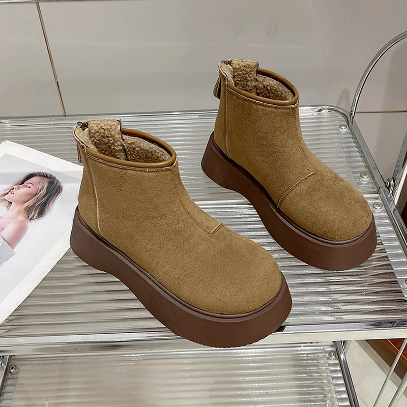 Women's Boots Autumn Female Shoes Australia Winter Footwear Boots-Women Ladies Lolita Rock Snow 2024 Ankle Women's Boots Autumn