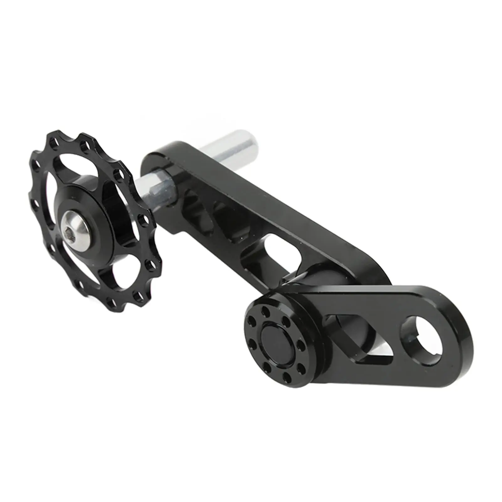 Folding Bike Chain Tensioner Black Aluminum Alloy CNC Derailleur For BYA412 Bicycle Drivetrain Efficiency Parts Accessories