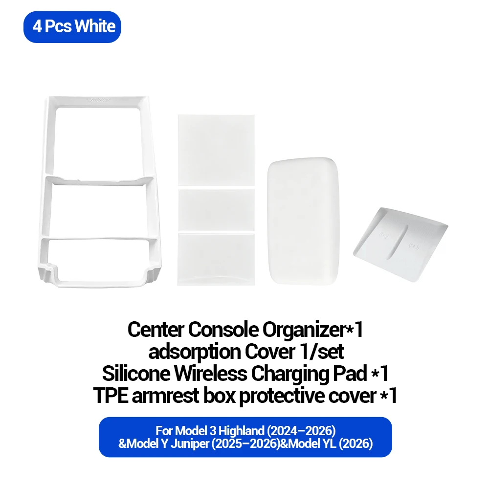 4 PCS Whtie