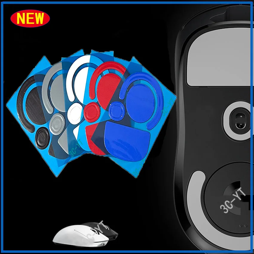 Juego de patines de ratón Esports para Logitech G Pro X, pies superligeros, rojo, azul, negro, gris, 1 a 10 unidades