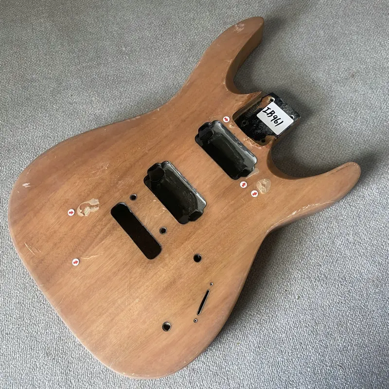 IB961 Genuine Jackson Natural Color Solid Redwood Tremolo Bridge Electric Guitar Body HH Pickups Replace parts Paints Damages