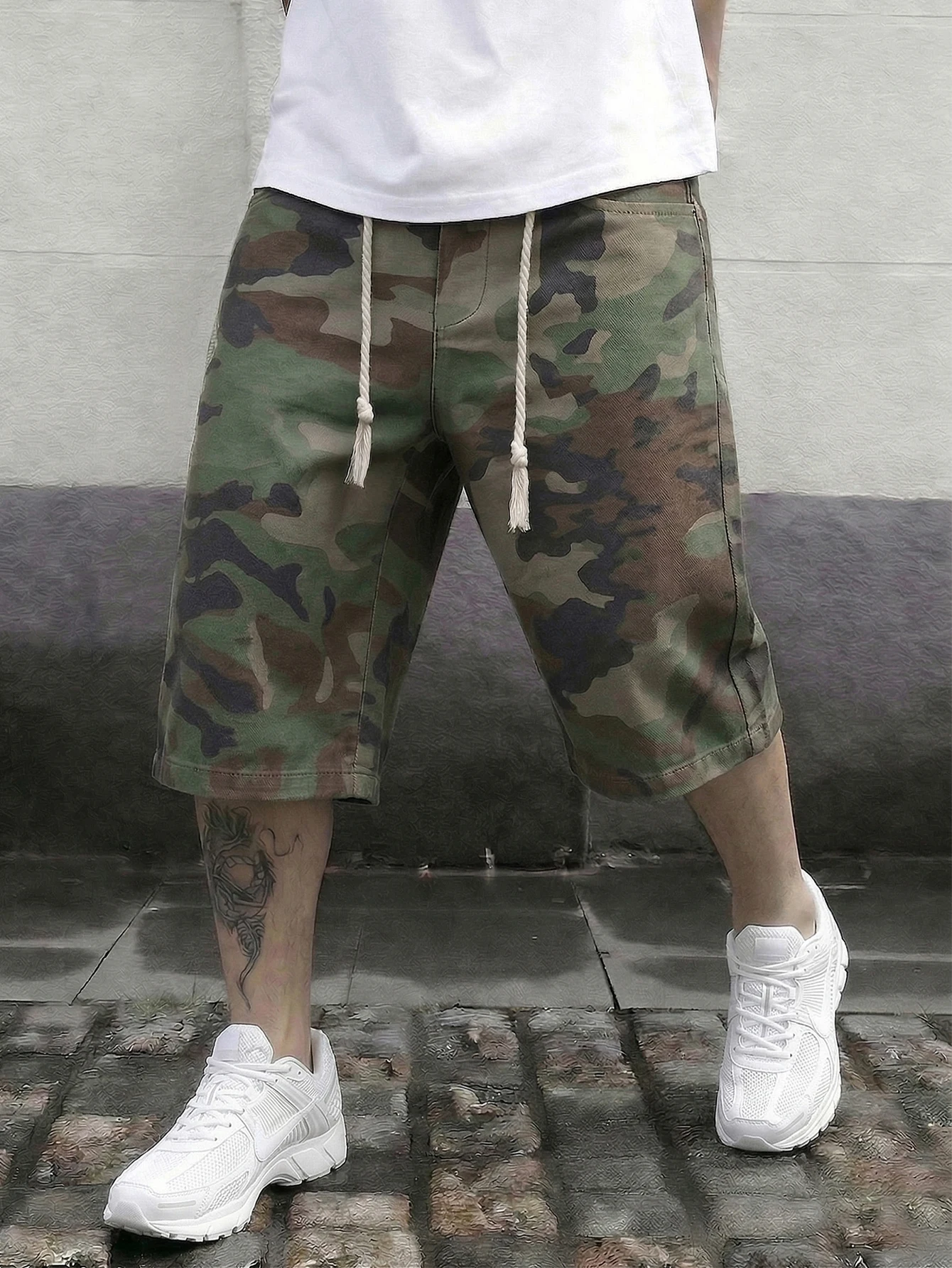 

Мужские повседневные камуфляжные шорты, шорты оверсайз, мужские шорты в стиле стритвир, шорты цвета хаки, камуфляжные шорты, шорты-капри, мужские шорты.