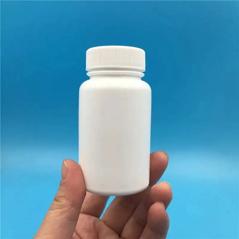 50PCS HDPE White Plastic Empty Jars - 10ml 30ml 60ml 100ml Multi-Size Containers for Pills, Powder, Bath Salts & Cosmetics