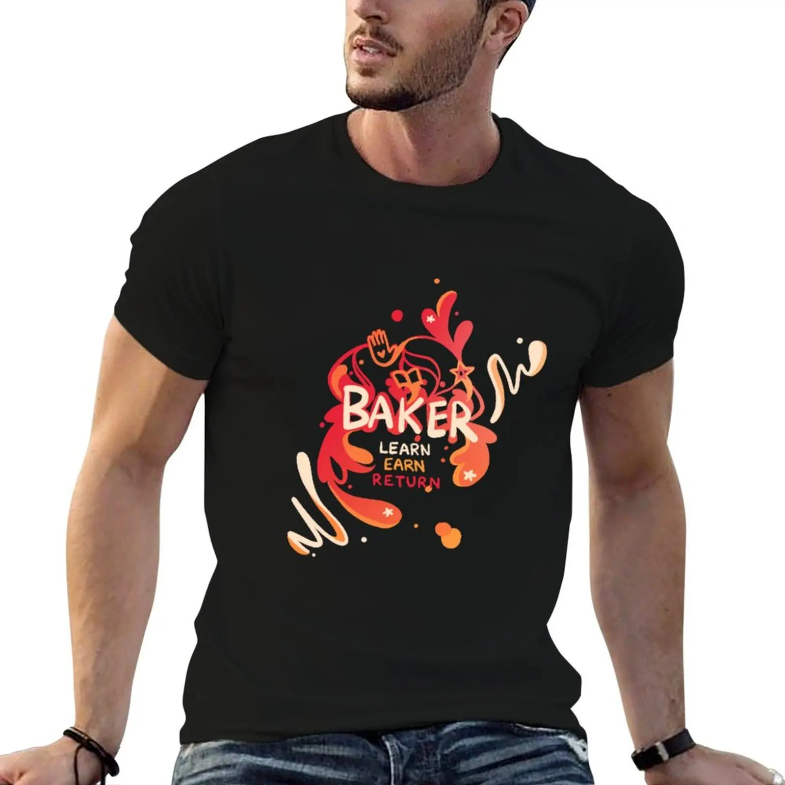 Baker Splash Light T-Shirt oversized t shirt graphic t shirt vintage mens big and tall t shirts