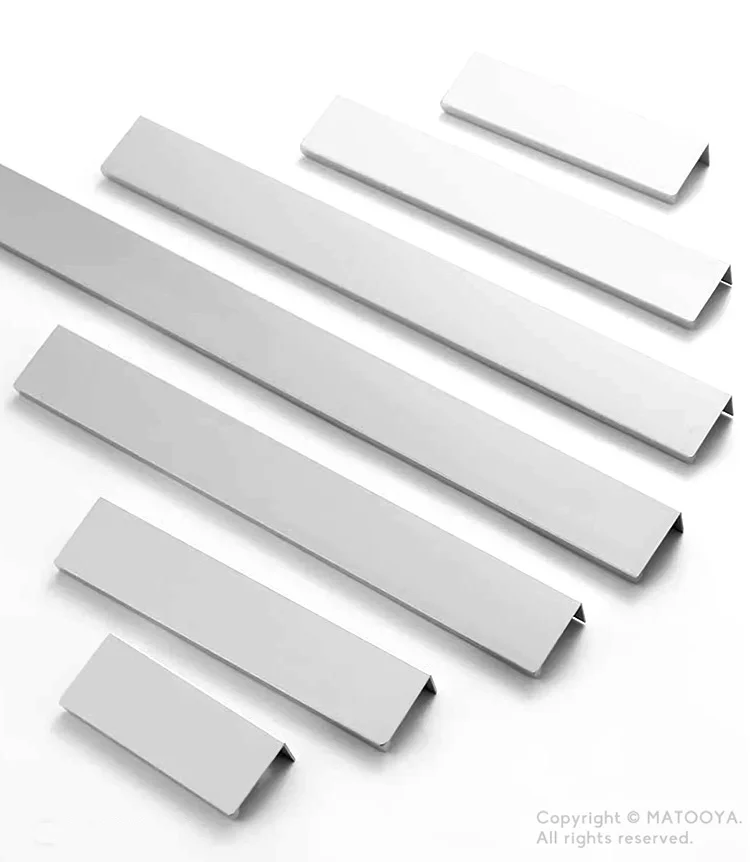 Versteckte Möbelgriffe, mattes Schwarz, Gold, Silber, Küchenschrankgriffe, Kleiderschrankgriffe, nicht bohrbare Griffe für Schränke und Schubladen – Detail 15