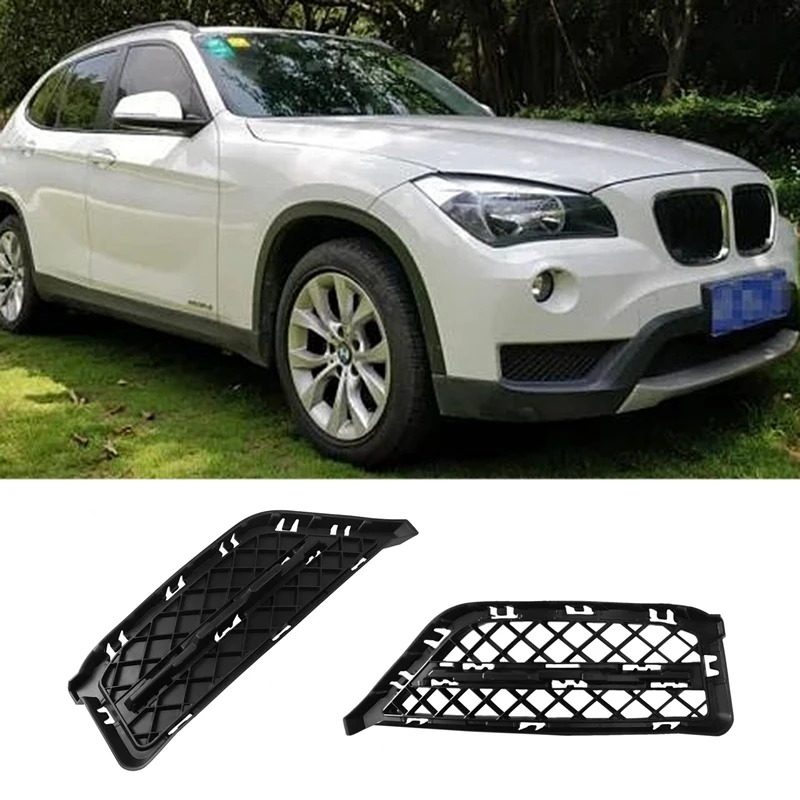 Car Front Bumper Trim Grilles For-BMW X1 E84 Sportline Xline 2009-2015 51117303757 51117303758