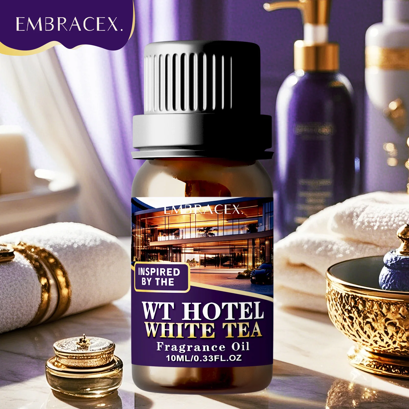 10ml Hotel White Tea Essential Oil Massge Oil Bodycare Face Oil Skincare Five Star Hotel Scent Aromatherapy Gift To Friends