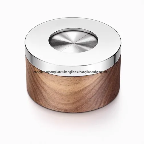 

Оригинальная высококачественная пепельница из нержавеющей стали из орехового дерева, креативная индивидуальная тенденция, закрытая с крышкой, антилета, пепельница