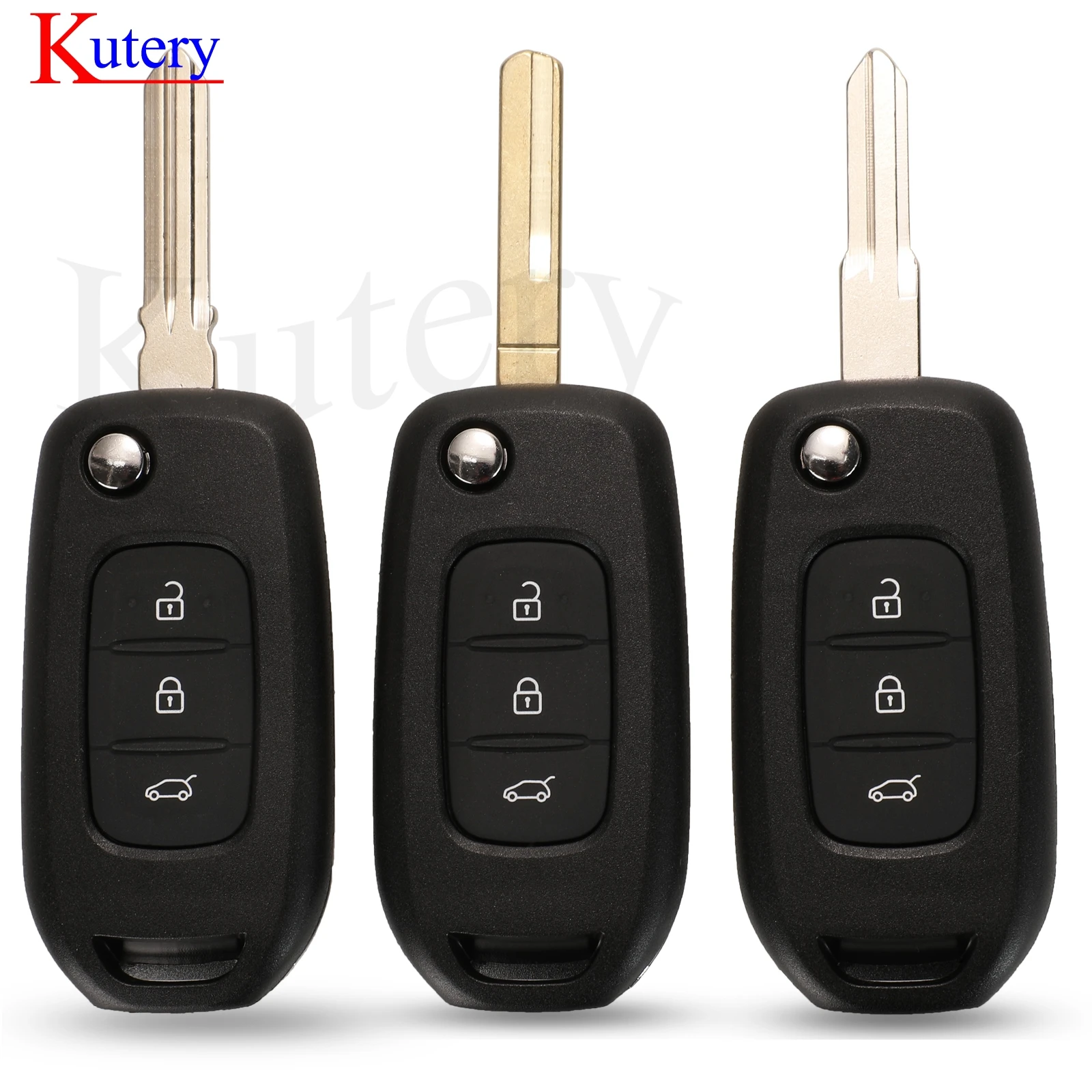 

jingyuqin 3 Buttons Flip Remote Key key shell case for Renault Kadjar Captur Megane 3 Symbo Hu138te VAC102 hu56r blade