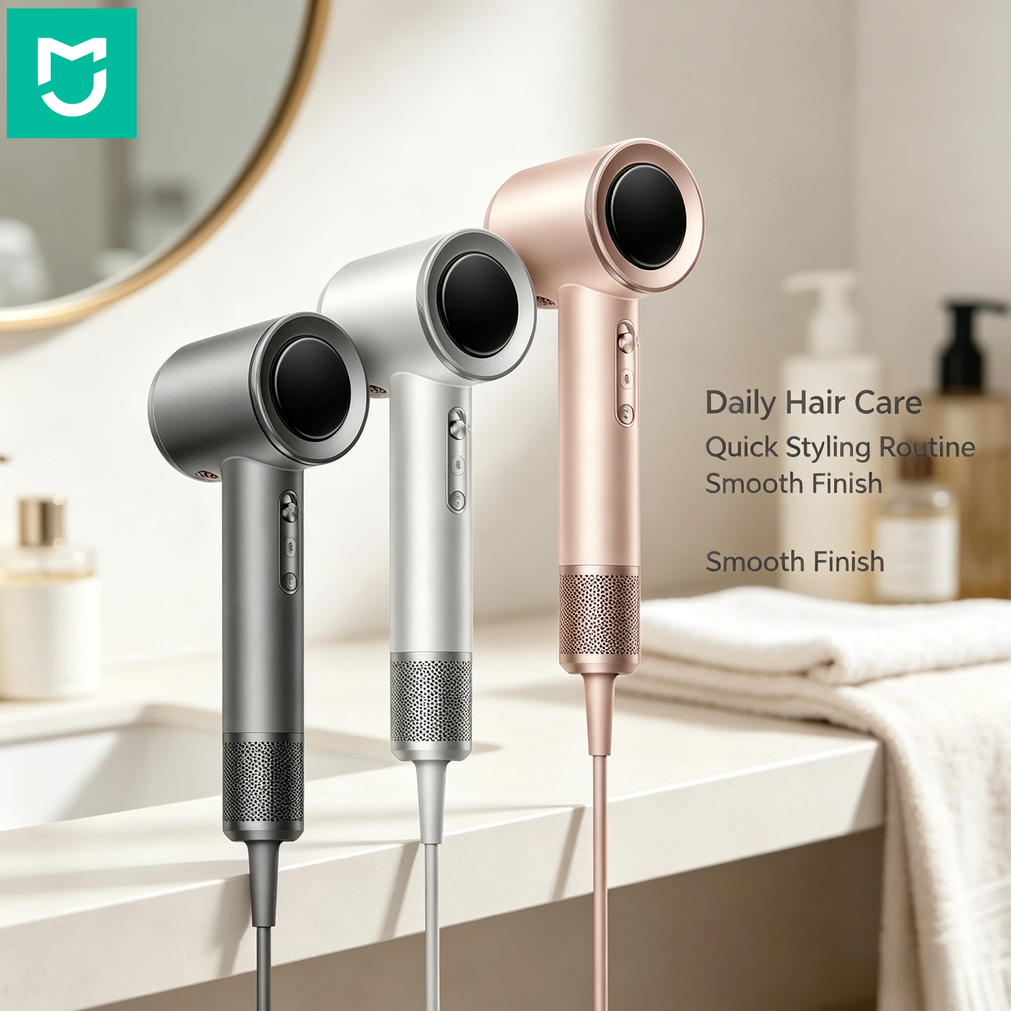 Mijia High‑Speed Water Ionic Hair Dryer Pro Constant Temp Hair Care Fast Drying Low Noise Electric Blow Dryer for Home Salon Use