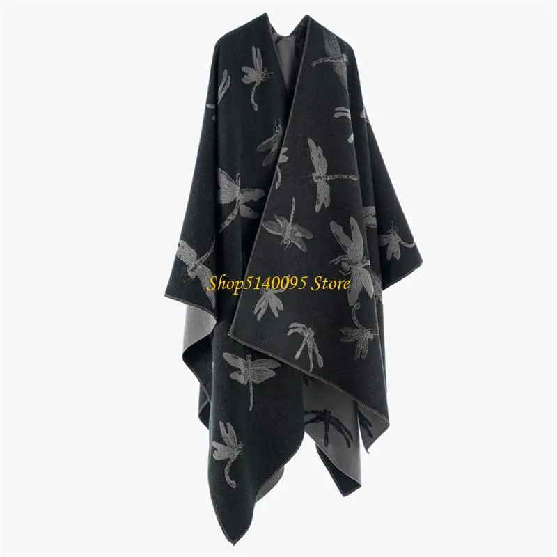 

DXAE Women Shawl Wrap Wearable Warm Blanket for Office Outdoor Wedding Reversible Shawl Wrap Wearable Warm Scarf