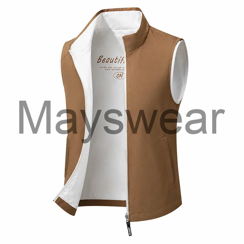 Unisex Tactical Vests Reversible Outdoor Windbreaker Jacket Waterproof Sleeveless Vest Fishing Hunting Camping Gear Autumn