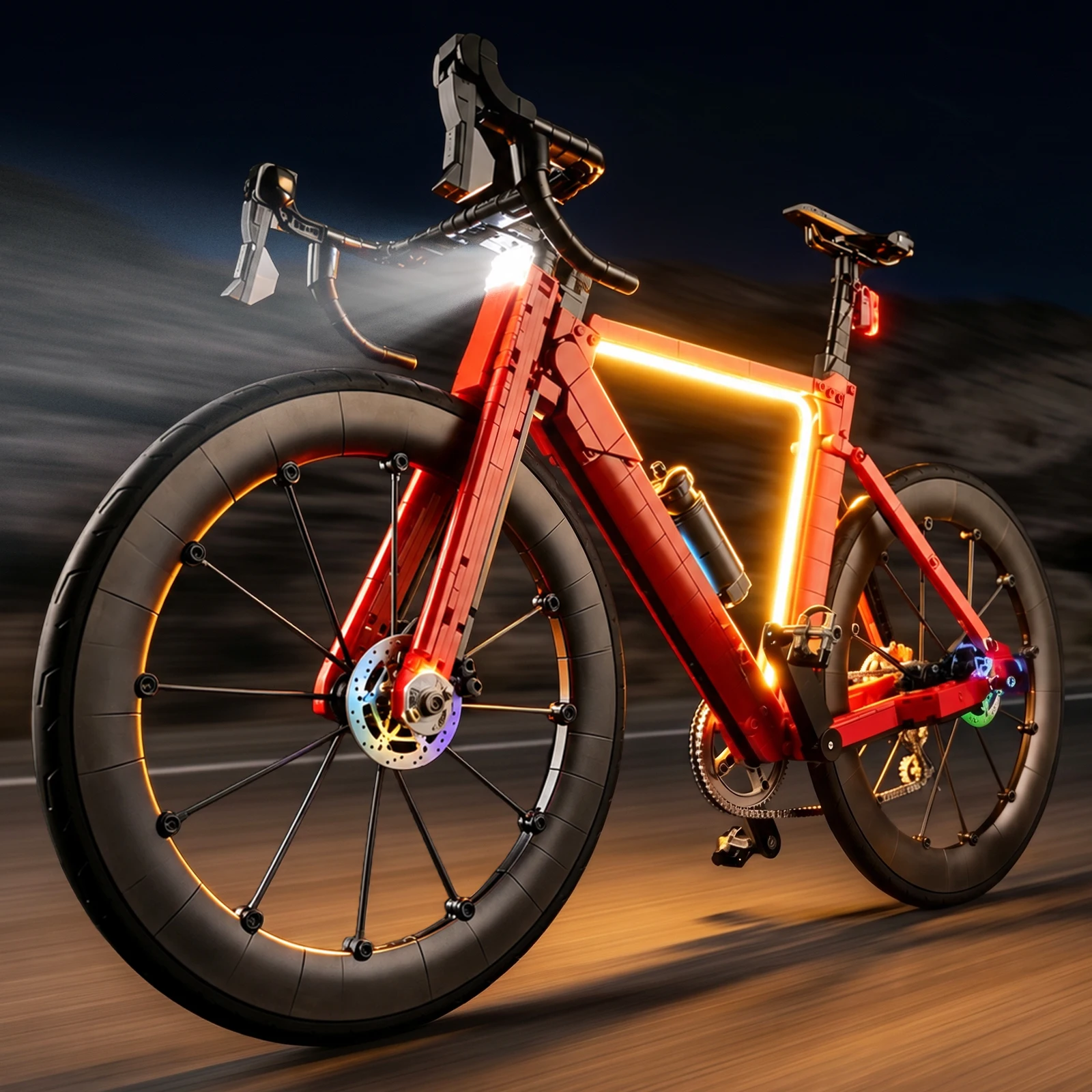 LED Light Set Suitable for Lego Road Bike 11380 Building Blocks