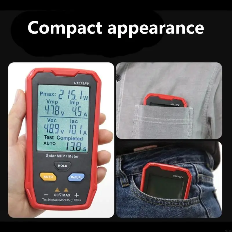 M4YC Solar Panel Tester لاختبار الطاقة الشمسية 800W شاشة LCD متعددة القياس الكهروضوئية