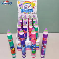 24pcs Disney animation Lilo and Stitch pen-shaped eraser student cute pencil chip eraser children's stationery gifts