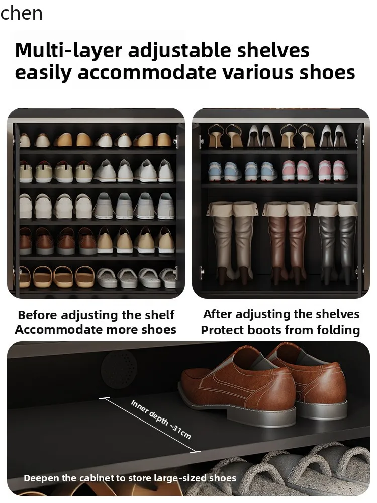 YFY  High-End Shoe Cabinet for Home Entrance, Large Capacity Entryway Cabinet, 35cm Depth Sofa Side Partition Cabinet