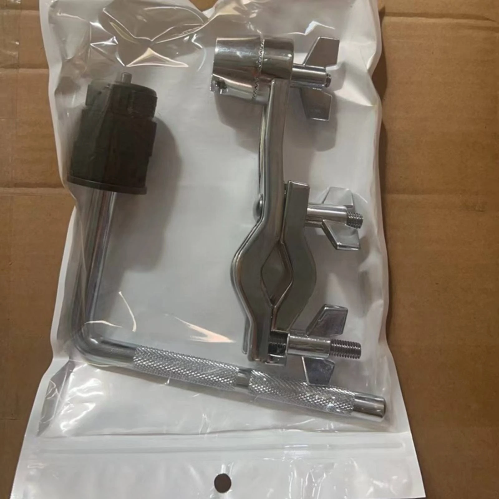 Drum-Set Expansion Clamp Long-Lasting Auxiliary Percussion Mount with Clamp Threaded Drum Accessory Mount Sturdy Heavy-Duty