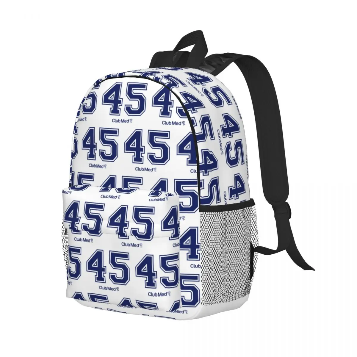 Number 45 Club Med Backpack Student Boys Girls BookBag Men Women School Bag Laptop Shoulder Bags
