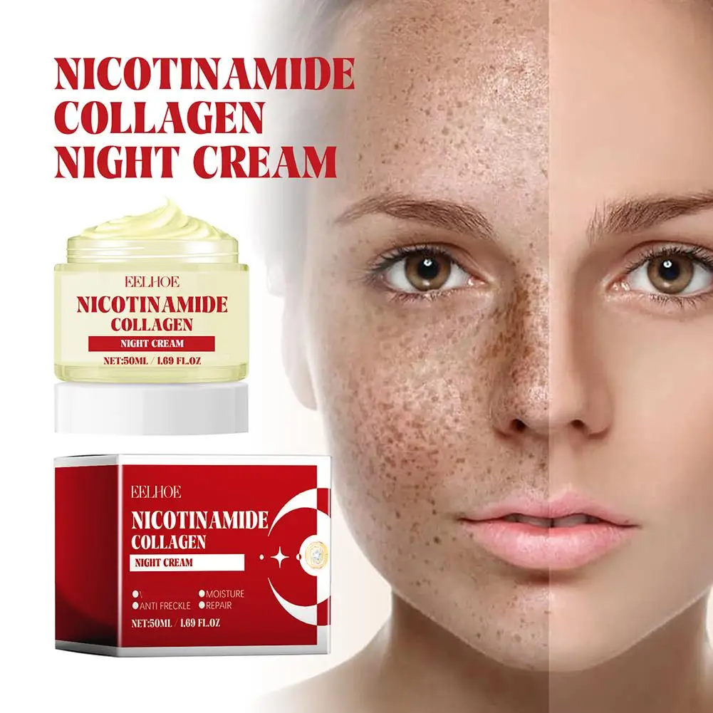 

50ml Niacinamide Dark Spot Remove Serum Fade Pigmentation Face Skin Cream Whiten Bright Moisture Freckle Anti-aging Care E4C9