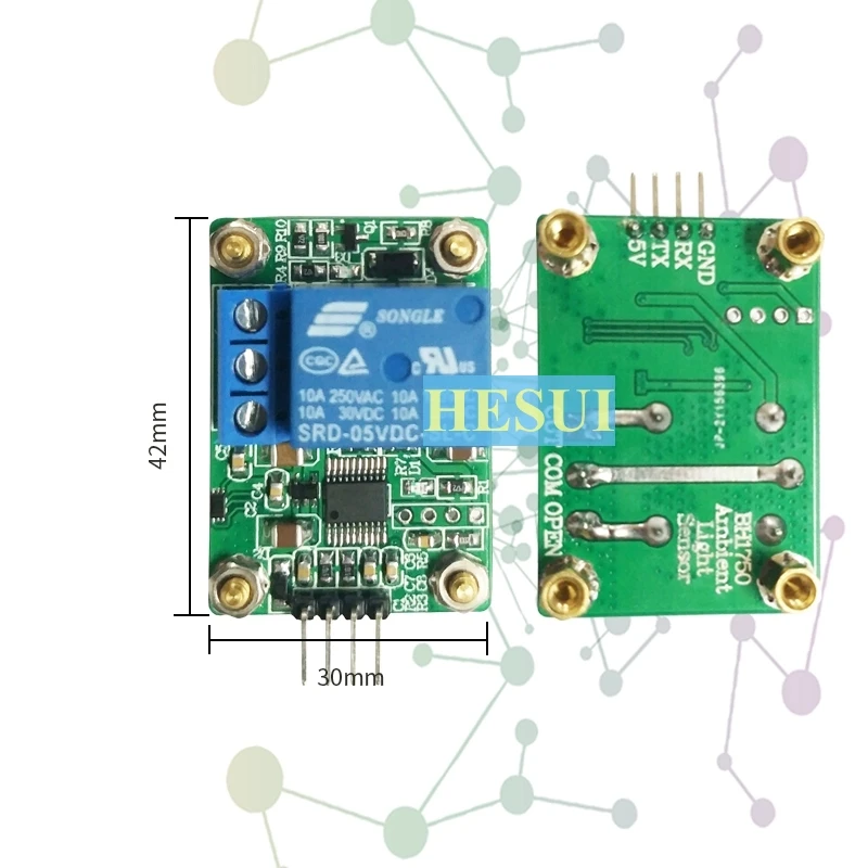 Light sensor BH1750 Digital light intensity Illuminance module Light sensitive light detection light control relay