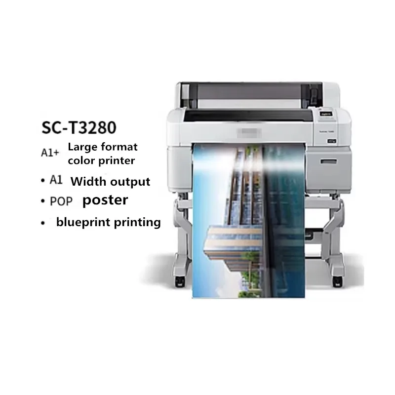 SC-T3280 A1+ 24-inch CAD-technische tekening grootformaat foto-inkjetprinter USB blauwdruk rode stempel kleur tekeninstrument