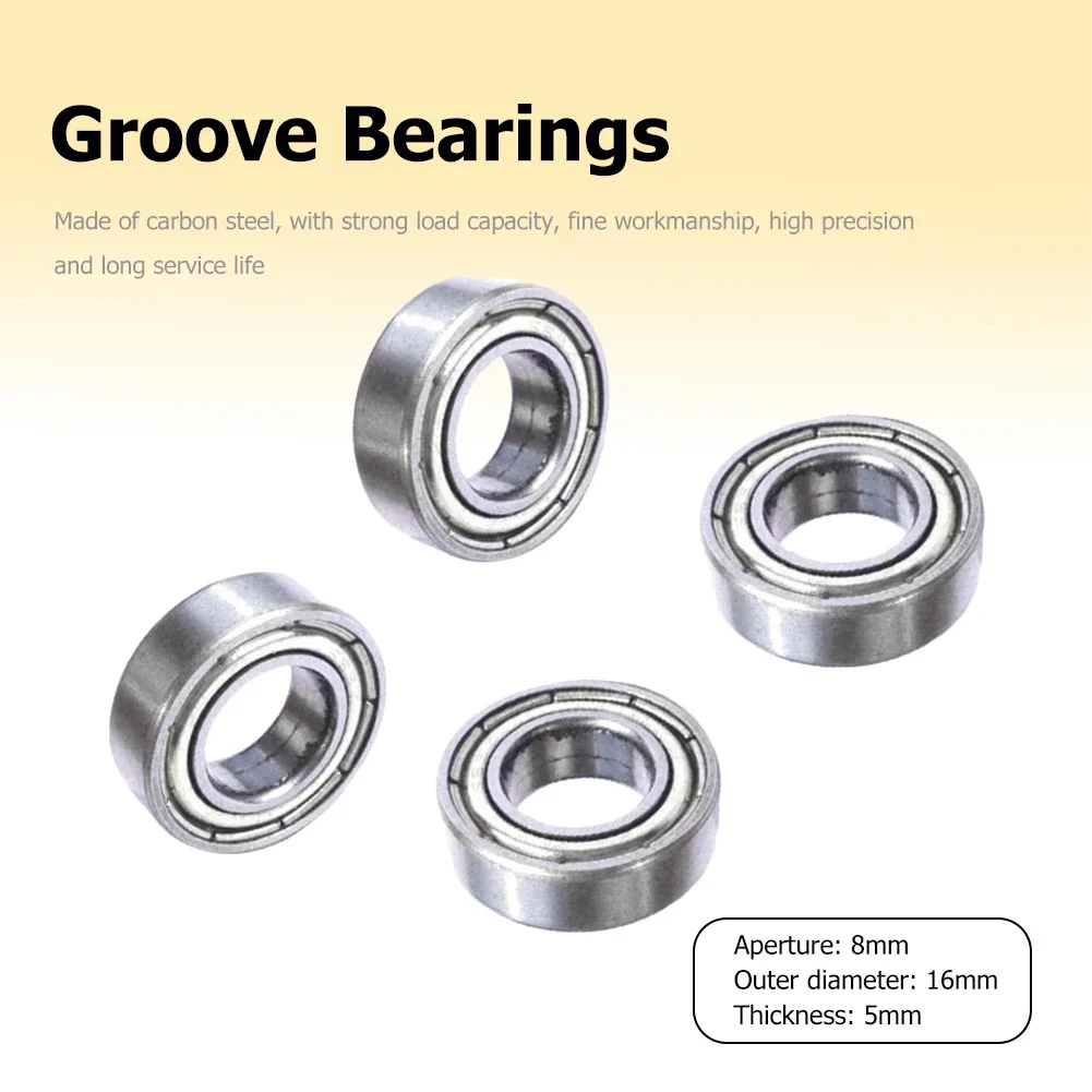 10PCS Carbon Steel Ball Bearings ABEC-7 608 623 688 ZZ Double Metal Seal Bearings For Skateboard Scooter 3D Printer Bearings