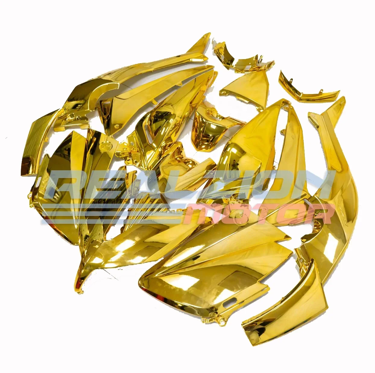 REALZION Motorcycle Racing Customized Chrome Gold Fairings Kit ABS Plastic High Quality For YAMAHA TMAX 530 2015-2016