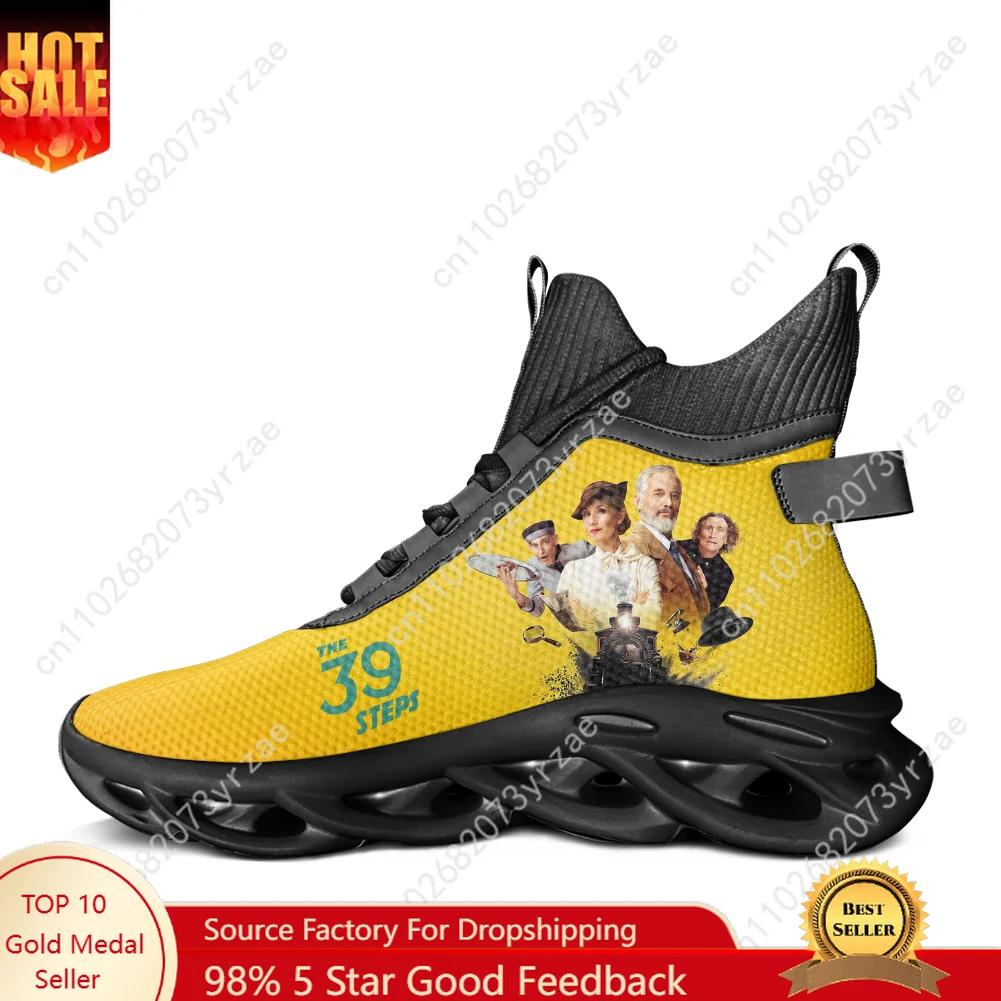 

The 39 Steps High Top Flats Sneakers Mens Womens Sports Shoe High Quality Fashion Sneaker Lace Up Mesh Footwear Customized Shoes