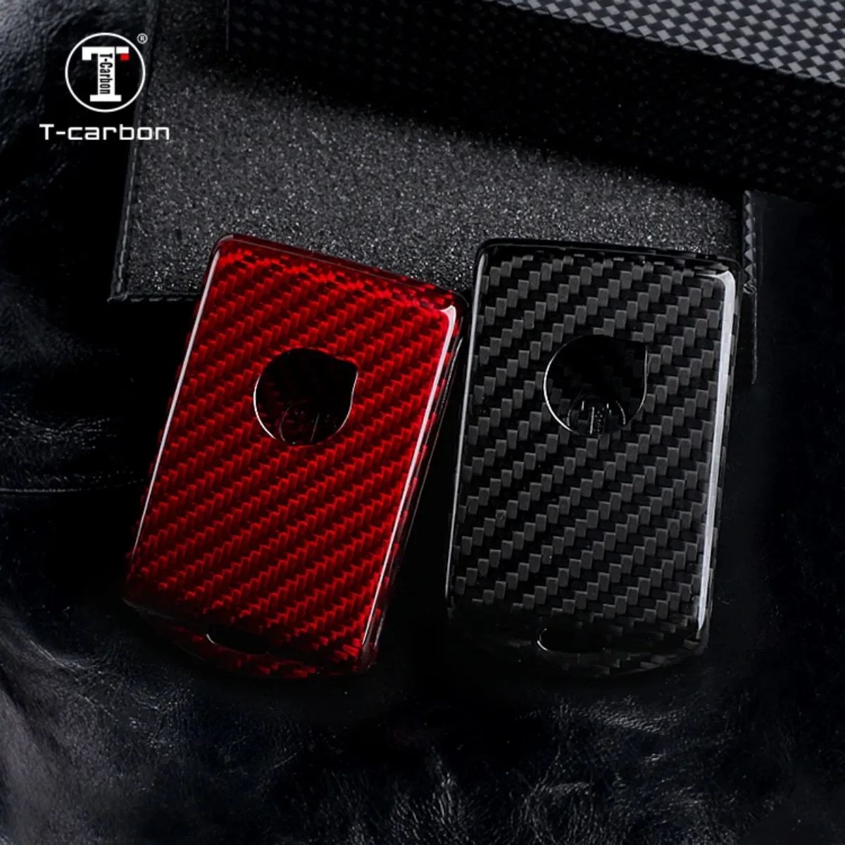 

T-carbon Carbon Fiber Smart Key Cover Key Case Fit For Volvo XC40 XC90 XC70 S60 S80 S90 C30 V70 V90 2019 2020 Accessories
