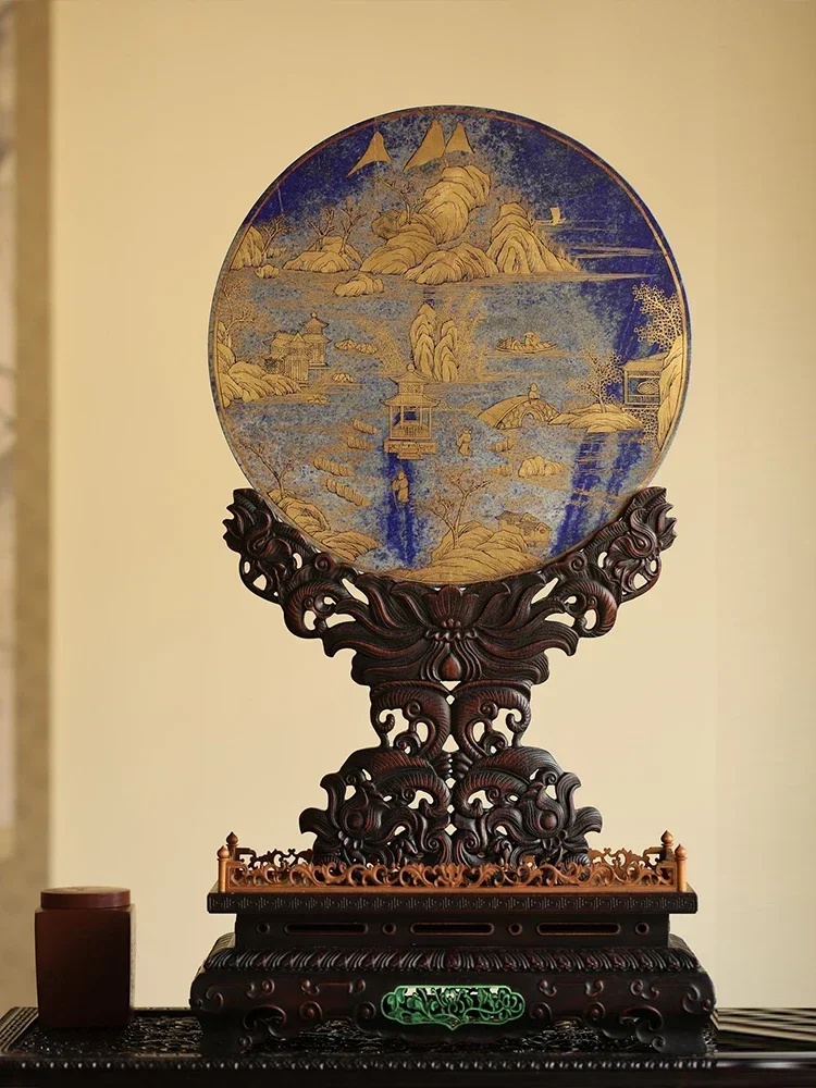 Vendite caldeLapislazzuli intarsiato con schermo del cerchio del tesoro