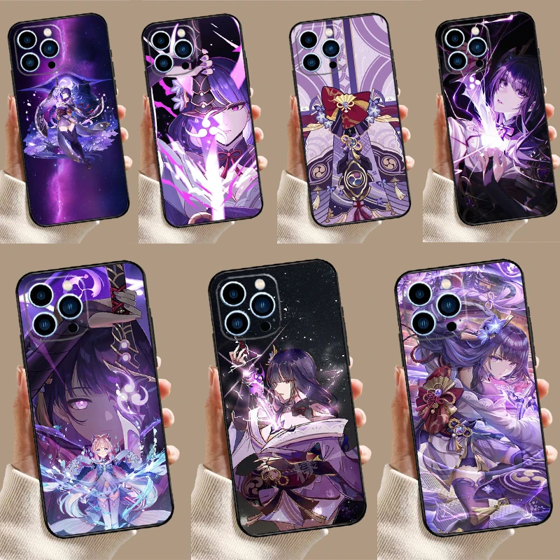 Raiden Shogun Genshin Impact Case For Samsung Galaxy S26 S25 Ultra S20 S21 S22 S23 S24 Ultra S10 Plus S25 FE Cover Coque
