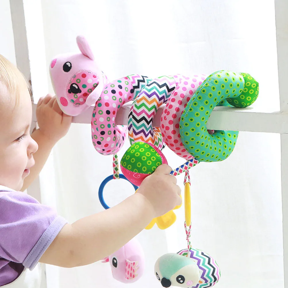 

Baby Toys Calf Bed Winding Hanging Newborn Decor Crib Cot Pendant Stroller Carriage Bell Paper Plaything Educational Visual