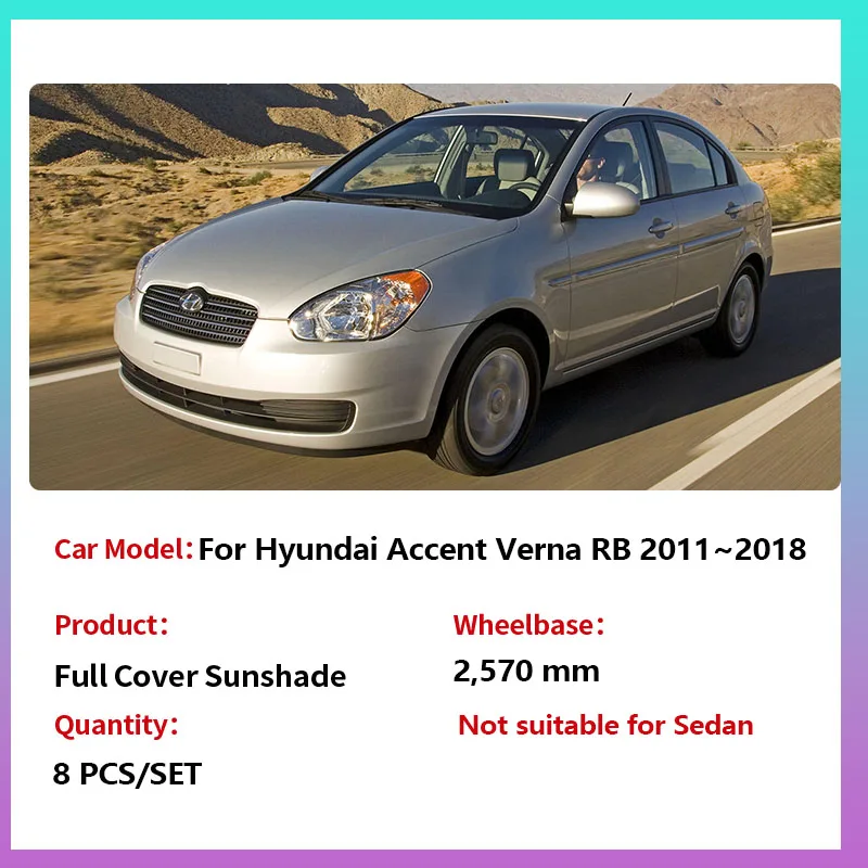 

Полное покрытие солнцезащитных козырьков для Hyundai Verna Solaris RB i25 Accent Grand Avega 2011 ~ 2018 автомобильный козырек на лобовое стекло, коврик для оконной шторы