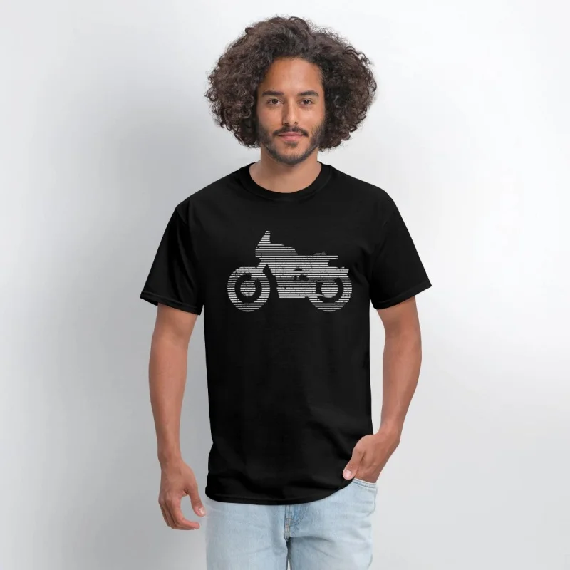 

0415 Retro Motorcycle Gift t shirt for Cafe Racer Full Of Spee Graphic clothes 100% cotton printed tee All size Tops S-6XL