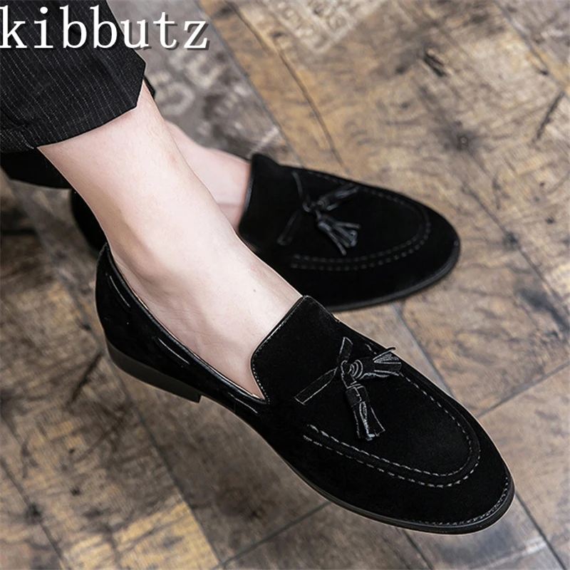 Fashion Suede Tassel Leisure Men's Shoes Classic British Style Soft Moccasins Men Loafers High Quality Flats Driving Shoe