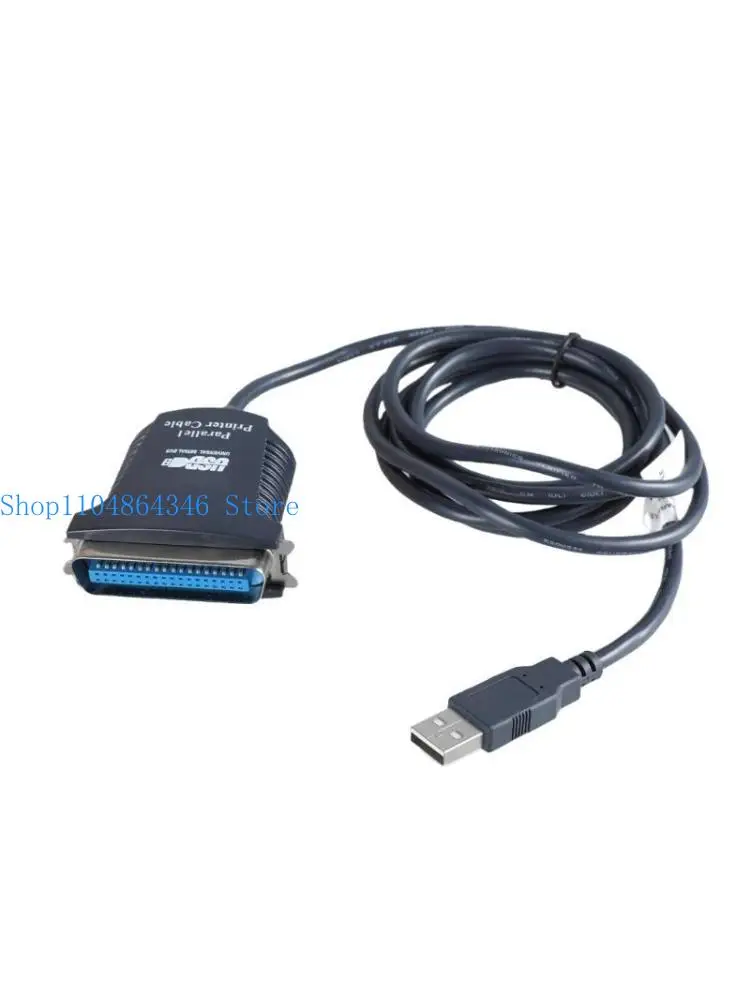652F USB to CN36 Male Printer Wire, 1.80m USB to Parallel Port Adapter Cable Cord Wide Compatibility with Various Systems